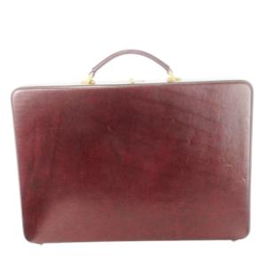 ブリーフケース 書類カバン レザー 革 キー付き 赤 レッド /CK7 GY18