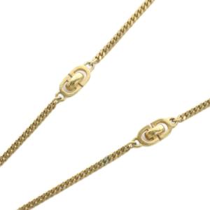 Christian Dior ネックレス アクセサリー ロゴ チェーン ゴールド色 GY18 /MQ