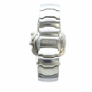 SEIKO KINETIC 5M42-0G60 腕時計 ウォッチ 自動巻き 白文字盤 デイト カレンダー付き ロゴ