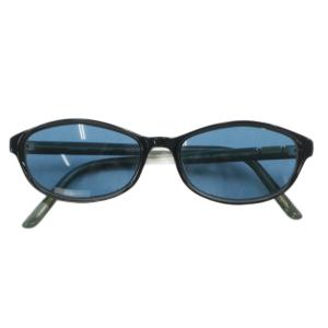 眼鏡 サングラス セルフレーム カラーレンズ オーバル ロゴ 5016 紺 ネイビー カーキ 4534