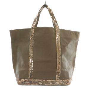 トートバッグ ハンド レザー スパンコール 茶色 ブラウン /XZ GY18