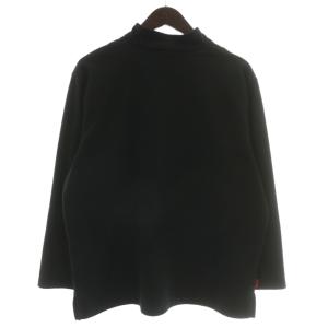 BURBERRY フリース スウェット ハーフジップ プルオーバー F ブラック