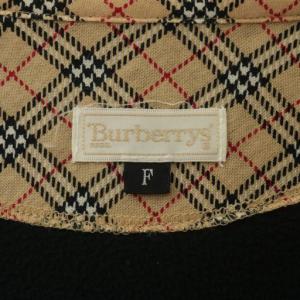 BURBERRY フリース スウェット ハーフジップ プルオーバー F ブラック