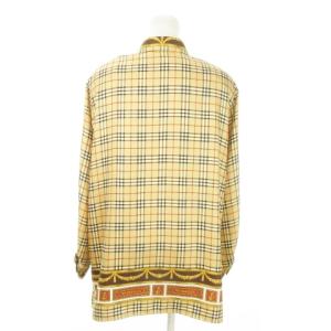 burberrys 白タグ 90s ヴィンテージ 長袖 シャツ ノバチェック 15 ベージュ