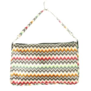MISSONI for 25ans 特別付録 ハンドバッグ 2way クラッチバッグ ナイロン ぎざぎざ マルチカラー