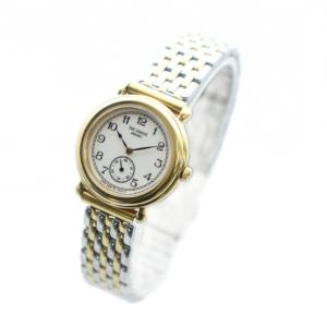 SEIKO 2G38-0150 THE LEAGUE 腕時計 ウォッチ クォーツ 白文字盤 スモセコ ロゴ ゴールド色
