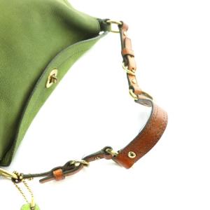 COACH 8A54 ワンショルダーバッグ OLD オールド レザー ロゴ 緑 グリーン GY18 /MQ