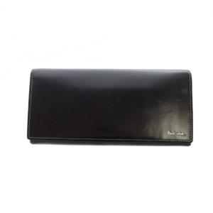 PSC775 長財布 ウォレット レザー ロゴ 黒 ブラック GY18 /MQ