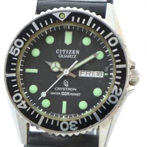 ジャンク品 CRYSTRON 150M 4-212461 ダイバーズ ウォッチ