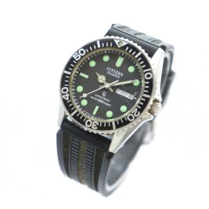 CITIZEN ジャンク品 CRYSTRON 150M 4-212461 ダイバーズ ウォッチ