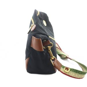 Orobianco ショルダーバッグ 斜めがけ ロゴ ナイロン 黒 ブラック GY11 /MQ