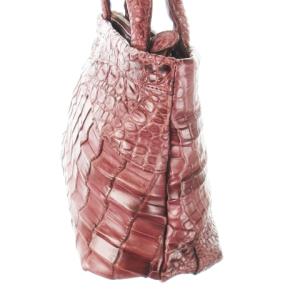 IBIZA ハンドバッグ レザー 革 クロコダイル ワニ革 紫 パープル /CK18 GY13