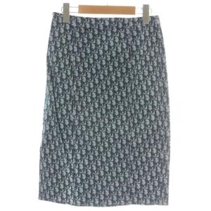 Christian Dior BOUTIQUE トロッター デニム スカート オブリーク 38