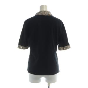 BURBERRY LONDON カットソー 半袖 シャツ ノバチェック ロゴ 2 M 黒 ブラック GY11 /MQ
