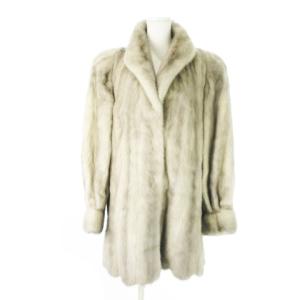 銀サガ サファイアミンクファー コート 11 ライトグレー