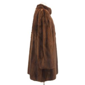 SAGA MINK 三越 MITSUKOSHI 金サガ ファーコート ミンク 9 ブラウン
