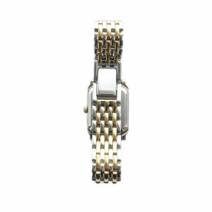 SEIKO V401-5560 腕時計 ウォッチ クォーツ スクエア 白文字盤 ロゴ シルバー色 ゴールド色 GY18