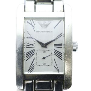 AR0145 腕時計 ウォッチ クォーツ スクエア ローマン スモセコ シルバー色 GY18 /MQ