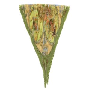 HERMES カレ90 プリーツ AMAZONIA スカーフ シルク グリーン