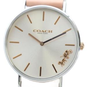 120.7.14.1595 腕時計 ウォッチ クォーツ ロゴ レザーベルト シルバー色 GY18 /MQ