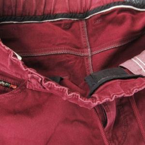 DIESEL KROOLEY-NE デニムパンツ ジョグジーンズ スキニー ストレッチ イージー 28 赤 ボルドー