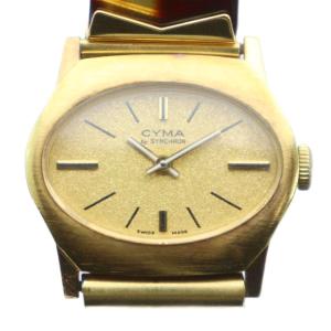 腕時計 ウォッチ クォーツ バングル ラウンド ロゴ ゴールド色 GY11 /MQ