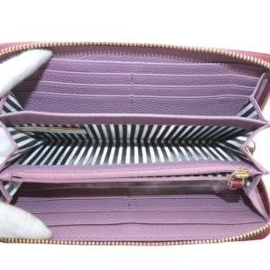 kate spade new york 長財布 牛革 レザー ラウンドファスナー リボン ロゴ ボルドー PWRU4854 /XZ GY18