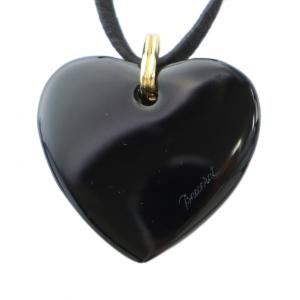 Baccarat ネックレス ハートトップ ブラック