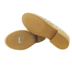 MICHAEL Michael Kors EDEN LOAFER コインローファー レザー 革 メッシュ編み 透け感 6.5 23.5cm キャメル