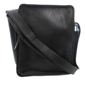 本人期 アーカイブ ショルダーバッグ レザー ブラック