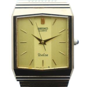 9521-5170 ドルチェ 腕時計 クォーツ スクエア ゴールドカラー