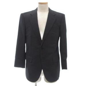 BURBERRY LONDON スーツ セットアップ テーラードジャケット パンツ スラックス ウール AB4 2B 背抜き チャコールグレー