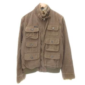 コーデュロイ キッドファー ブルゾン 48 ブラウン G9285Z