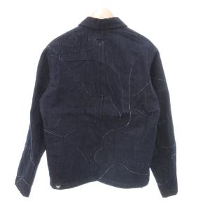 EMPORIO ARMANI パッチワーク デニムジャケット ブルゾン 50 インディゴブルー 3R1BR1 1NWQZ /UO GY18