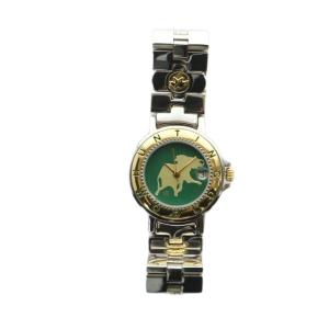 HUNTING WORLD HWL11 腕時計 ウォッチ クォーツ ロゴ 緑文字盤 カレンダー付き シルバー色 GY11 /MQ