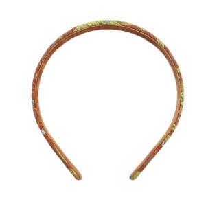 カチューシャ アクセサリー ヘアアクセ ロゴ 総柄 茶 ブラウン GY18 /MQ
