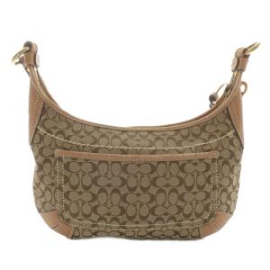 COACH ショルダーバッグ キャンバス レザー ミニシグネチャー 総柄 茶色 ブラウン 11268 /XZ GY18