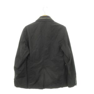 EMPORIO ARMANI ジャケット ブルゾン ジップアップ スタンドカラー フード収納 ロゴ ワンポイント ナイロン 46 M