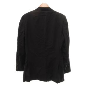 GUCCI セットアップ シングルスーツ ウール 総裏地 サイドベンツ 46 黒 ブラック /JS GY17