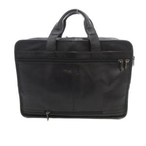 TUMI エクスパンダブル オーガナイザー ブリーフケース ビジネスバッグ ショルダー 2WAY レザー ロゴ 黒