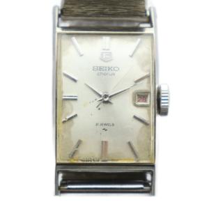 2118-3210 腕時計 ウォッチ 手巻き 21石 カレンダー付き クエア シルバー色 GY18 /MQ