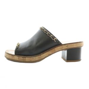 CHANEL ミュール サンダル ココマーク ゴールド金具 36.5