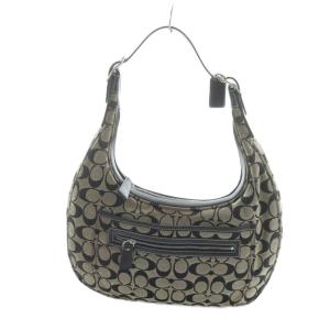 6070 ハンドバッグ ミニトート キャンバス レザー ロゴ 茶 ブラウン GY18 /MQ