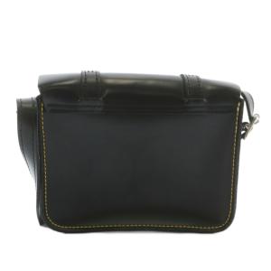 Dr.Martens 7インチ サッチェルバッグ ショルダーバッグ ミニ レザー ロゴ シルバー金具 黒 ブラック /XZ GY11