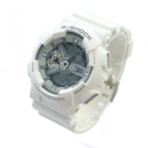 CASIO G-SHOCK GA-110C 腕時計 ウォッチ クォーツ アナデジ カレンダー付き ロゴ 白 ホワイト GY18 /MQ
