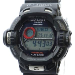 GW-9200J RISEMAN 腕時計 ウォッチ クォーツ デジタル ロゴ カレンダー付き デイト 黒