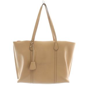 ペリー トリプルコンパートメント トートバッグ ワンショルダー レザー オープントップ ロゴ ピンク /XZ