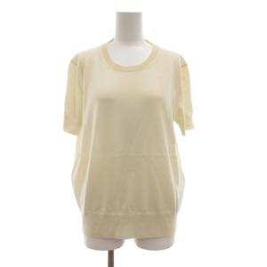 カシミヤニット カットソー Hロゴ 46 アイボリー