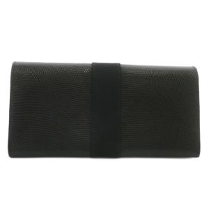 Salvatore Ferragamo ヴァラ 長財布 二つ折り レザー 型押し ロゴ ゴールド金具 黒 ブラック /XZ GY18