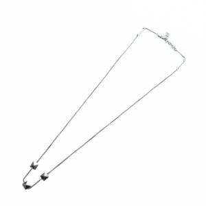 ネックレス ロックスタッズ アクセサリー ロゴ 黒 ブラック GY18 /MQ